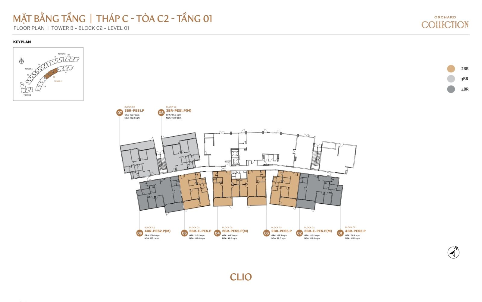 Mặt bằng chi tiết căn hộ Orchard Collection | Sycamore Bình Dương