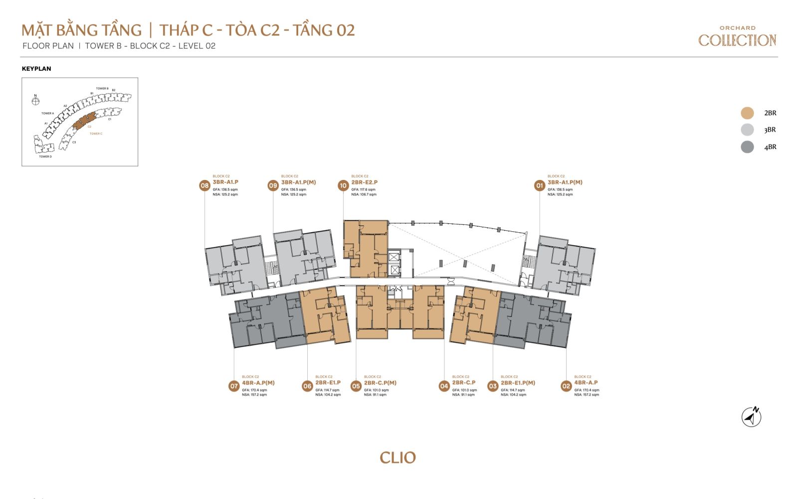 Mặt bằng chi tiết căn hộ Orchard Collection | Sycamore Bình Dương