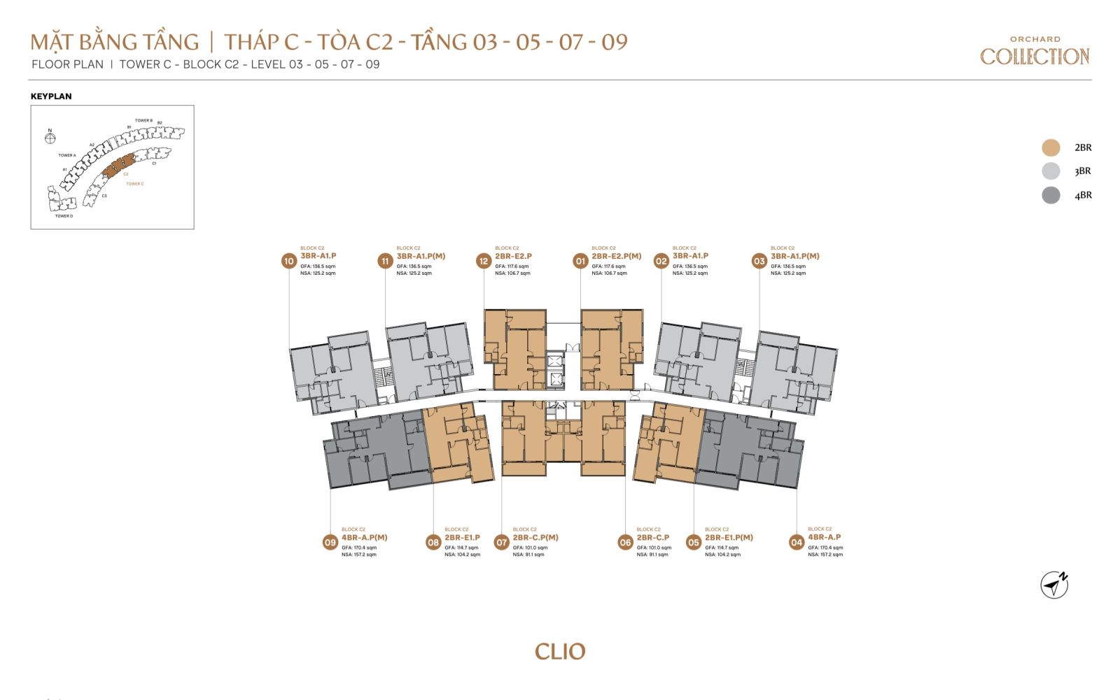 Mặt bằng chi tiết căn hộ Orchard Collection | Sycamore Bình Dương