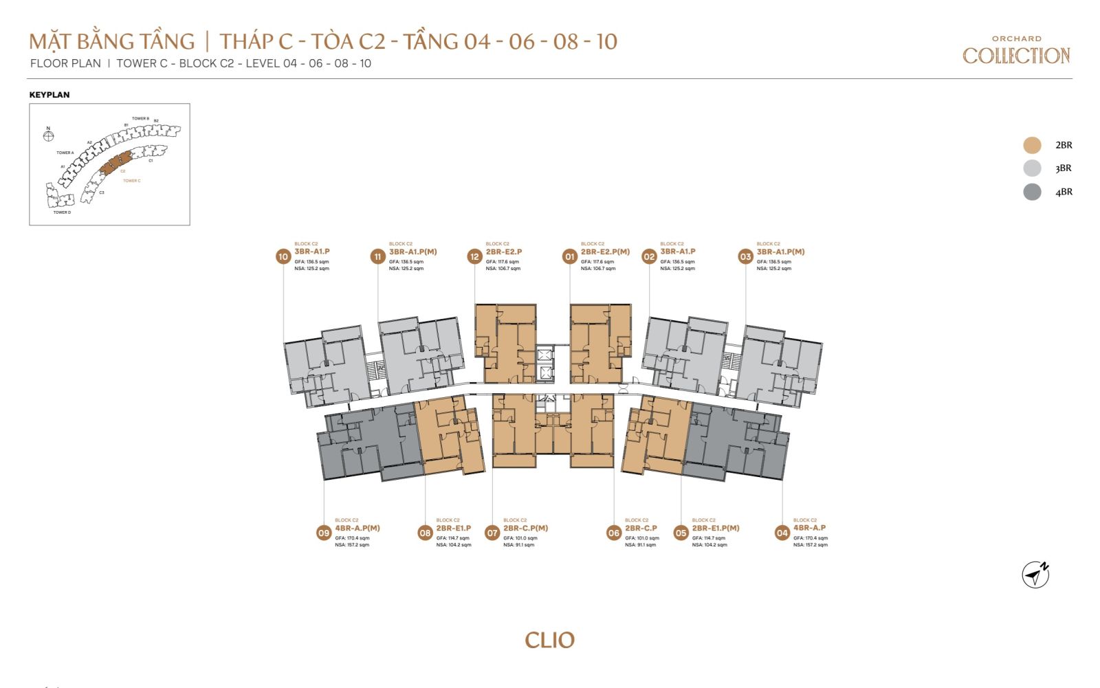 Mặt bằng chi tiết căn hộ Orchard Collection | Sycamore Bình Dương