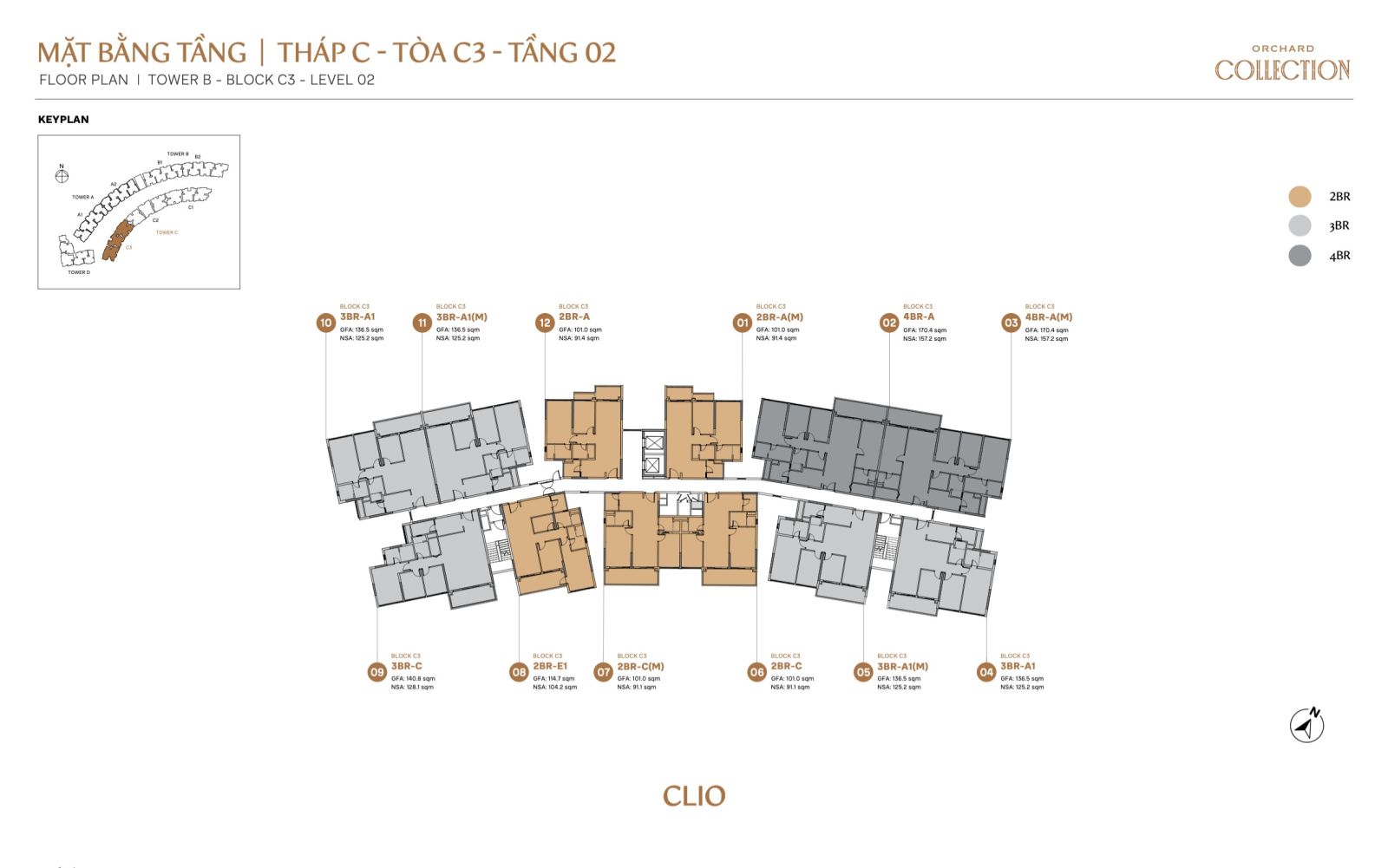 Mặt bằng chi tiết căn hộ Orchard Collection | Sycamore Bình Dương