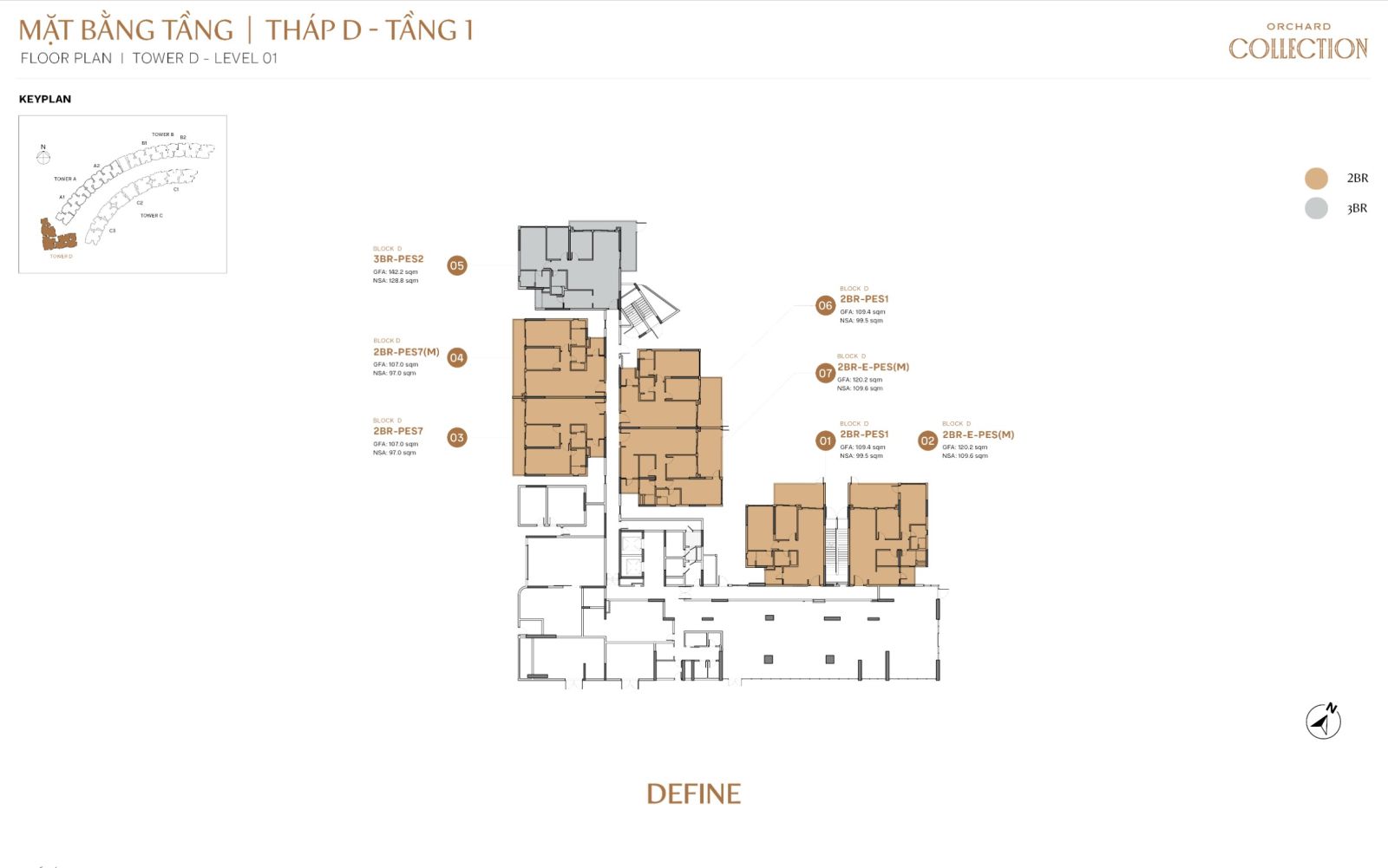 Mặt bằng chi tiết căn hộ Orchard Collection | Sycamore Bình Dương