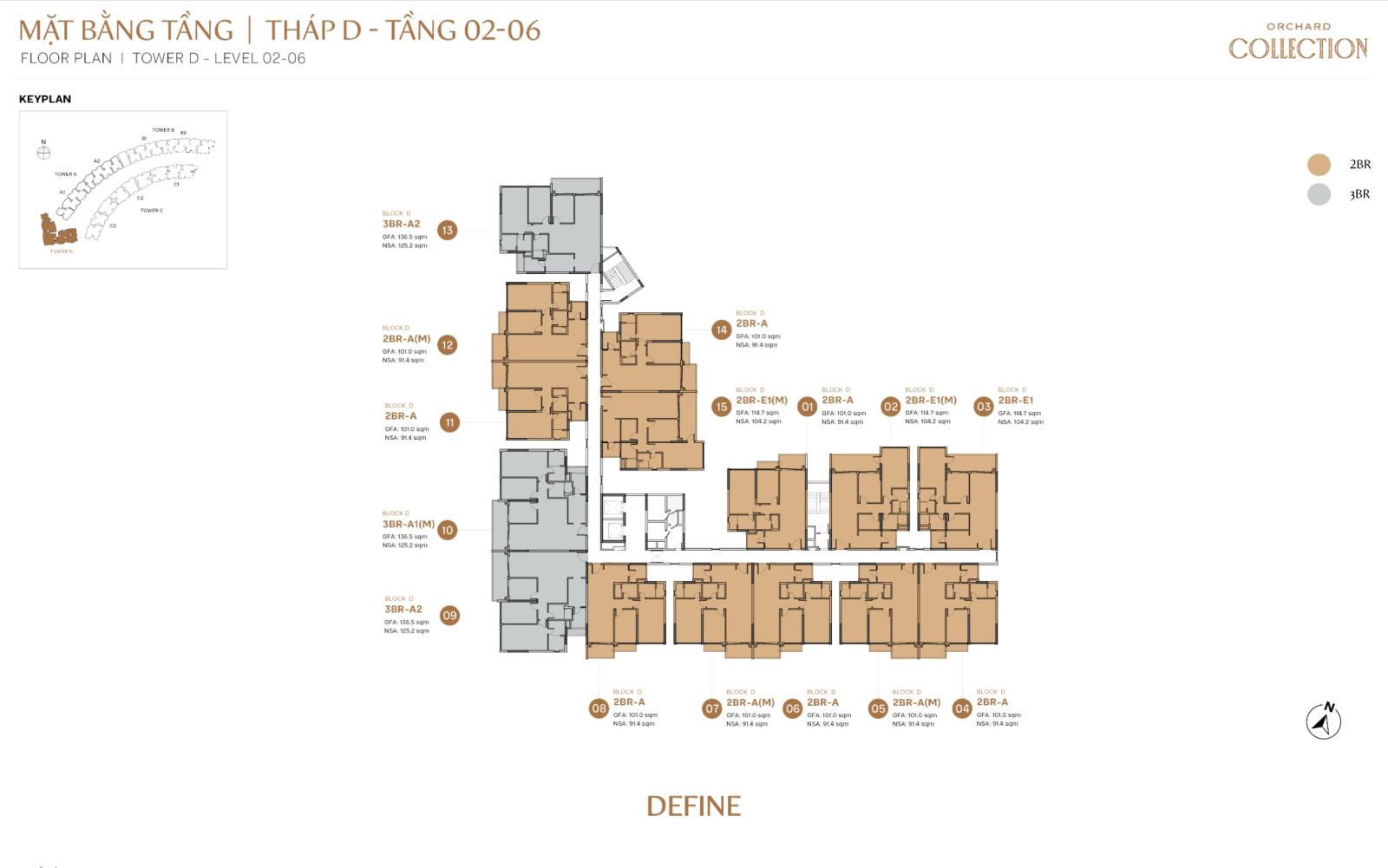 Mặt bằng chi tiết căn hộ Orchard Collection | Sycamore Bình Dương