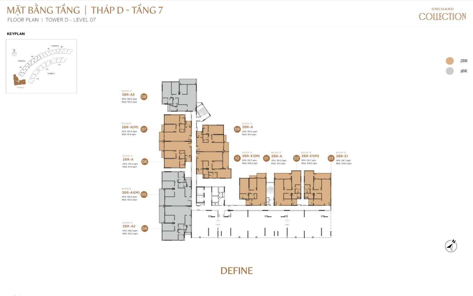 Mặt bằng chi tiết căn hộ Orchard Collection | Sycamore Bình Dương