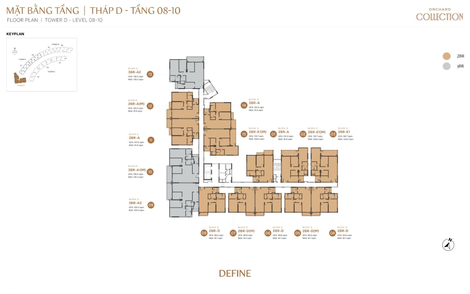 Mặt bằng chi tiết căn hộ Orchard Collection | Sycamore Bình Dương