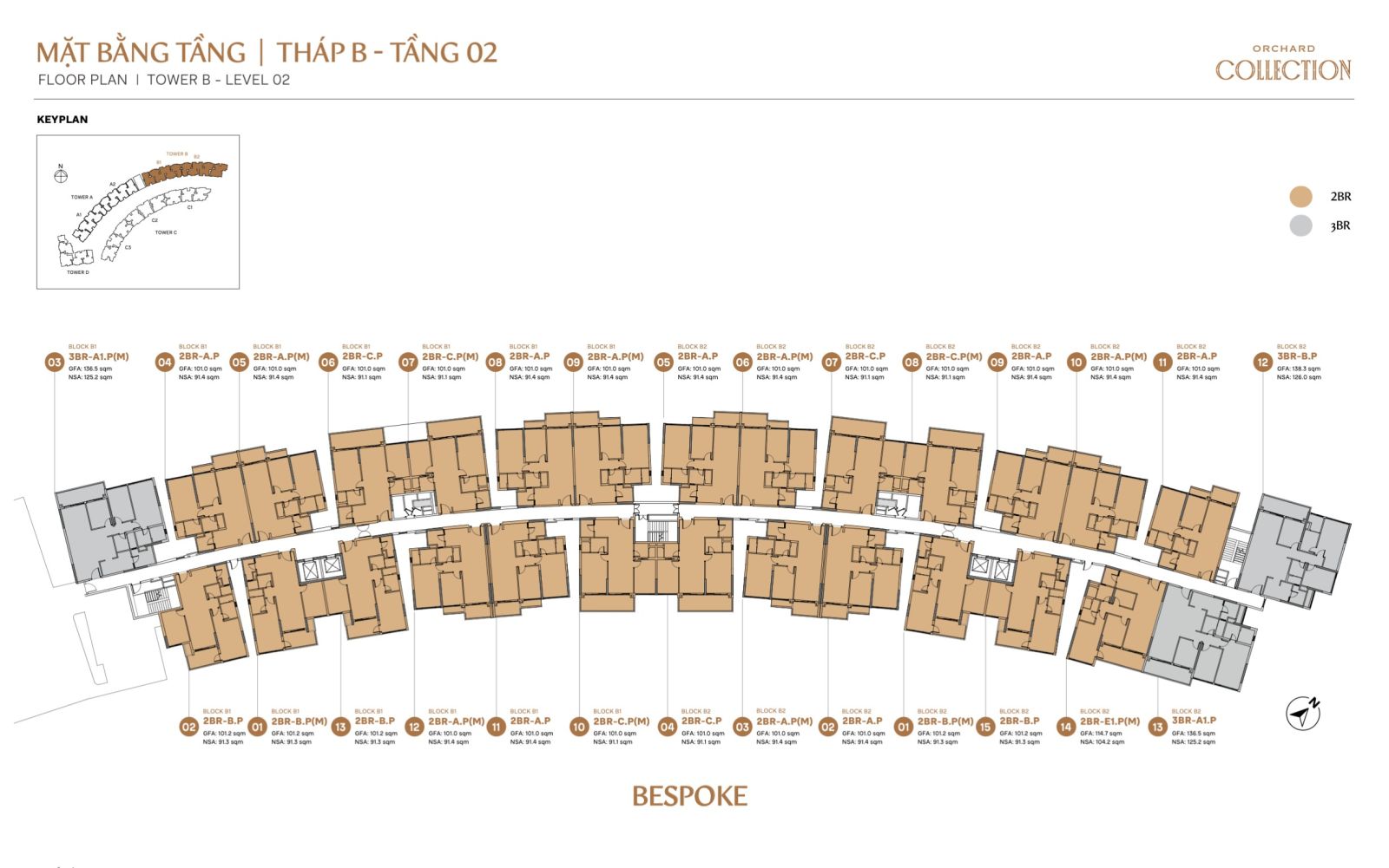 Mặt bằng chi tiết căn hộ Orchard Collection | Sycamore Bình Dương